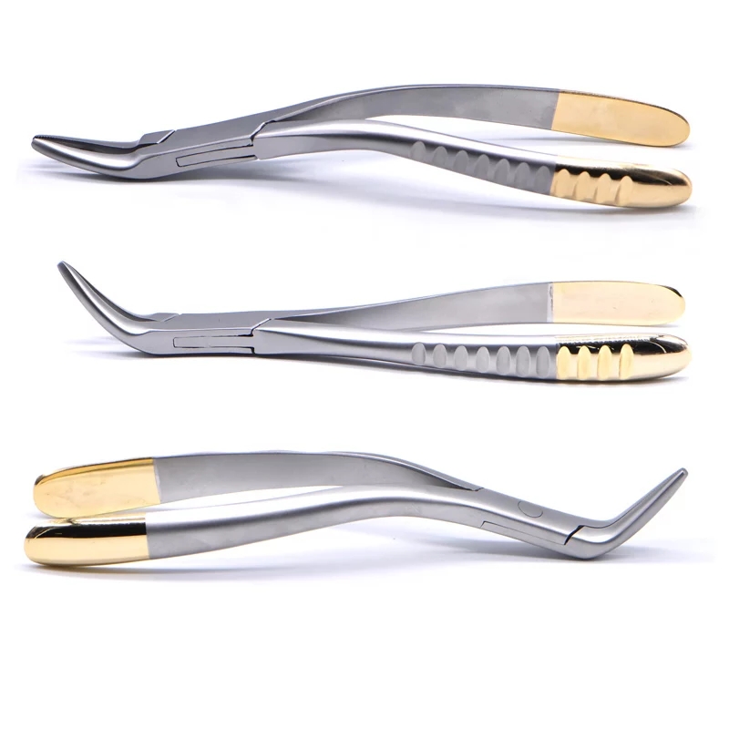 #2686 Dental Root Fragment Tooth Extraction Forceps Tooth Pliers Dental Instrument Curved  Teeth Plier Dental tool