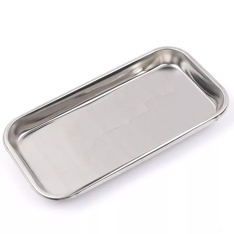 #3036 Stainless Steel Cosmetic Storage Tray Equipment Plate Doctor Surgical Dental Tray Medical Cosmetic Tattoo Accesory