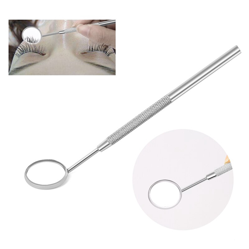 #2703 Stainless Steel Checking Mirror for Eyelash Extension Portable Dental Mouth Tooth Oral
