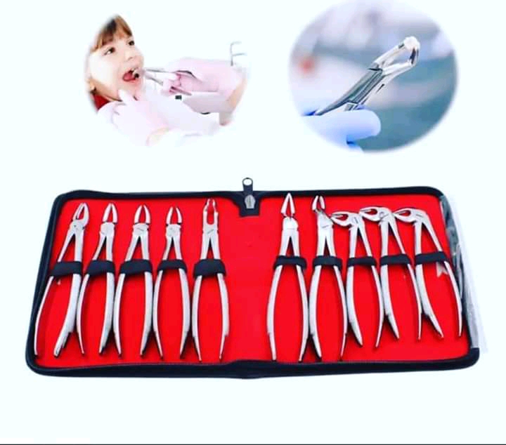 #2723 Stainless Steel Dentisty Tools 10 Pairs Tooth Extracting Forceps Dental Surgical Extraction Pliers for Adults