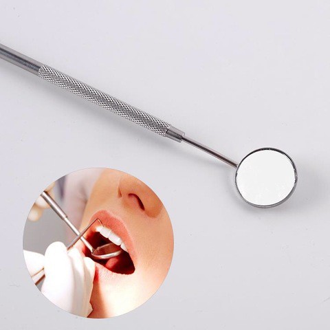 #3068 Stainless Steel Dental Mirror Checking Dentist Inspection teeth Oral tool