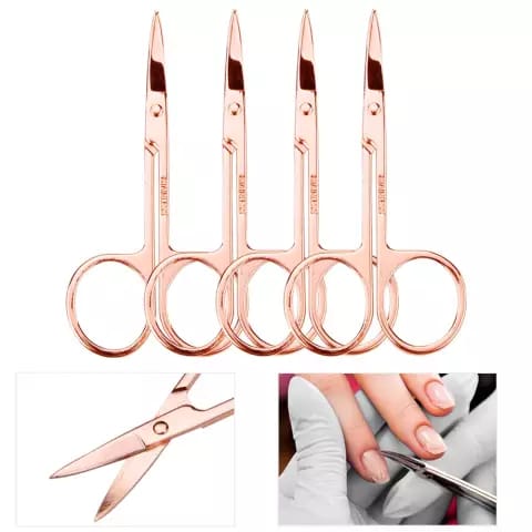 #3121 Stainless Steel Manicure Nail scissor cuticles nail carved head eyebrow scissor dead skin removal