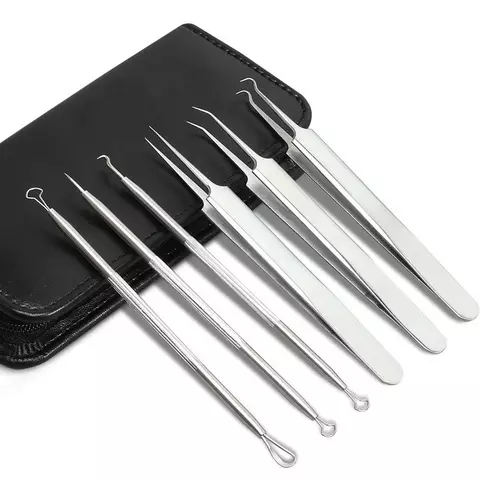 #3600  Acne Blackhead Removal Needles Black Dots Cleaner Black Head Pore Cleaner Deep Cleansing Tool Face Skin Care Tool