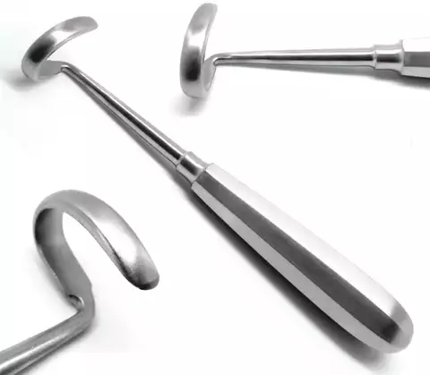 #3710 Doyen Rib Elevators Left 7″ Surgical Curved Blade 3.2cm Instruments
