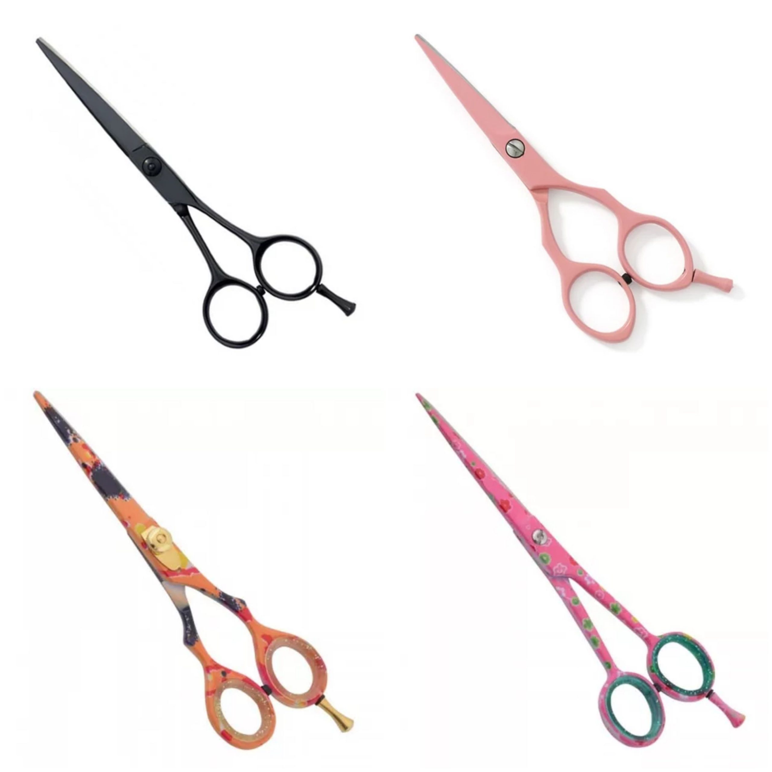 #3803 Barber Hair Saloon Professional Hairdressing Hair Cutting Shears with Unique Printed Designs