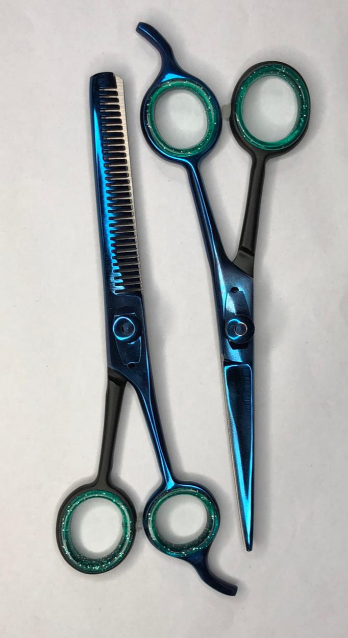 #3768 Barber Hair Salon Professional Hairdressing Haircutting Scissors Set