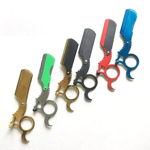 #3779 Barber Professional Hairdressing Haircutting Hair Salon Shaving Razor Folding knife